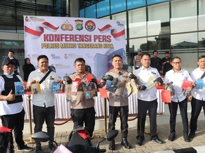 Polres Tangerang Kota Bekuk 17 Pelaku Curanmor, 3 Pikap-21 Motor Disita