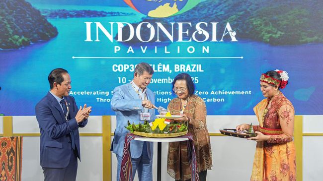 Hashim Resmikan Paviliun RI di COP30 Brasil, Target Net Zero 2060