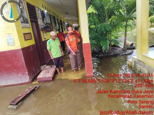 SDN Pamarican 2 Kota Serang Sudah 3 Hari Banjir, Siswa Tak Bisa Sekolah
