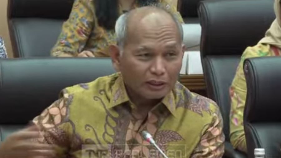 Kepala SKK Migas Djoko Siswanto saat RDP dengan Komisi XII DPR RI, Rabu (12/11/2025). (Dok. TVR Parlemen)