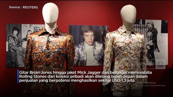 Video: Koleksi Rolling Stones Dilelang: Gitar Jones-Jaket Mick Jagger