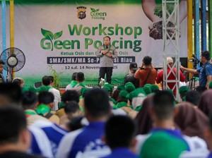 Polda Riau Tanam Serentak 21.000 Pohon Sambut Hari Pohon Nasional