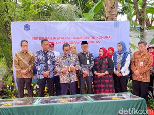Resmikan Septic Tank Komunal, Pramono Sebut BAB Sembarangan di Jaktim 0%
