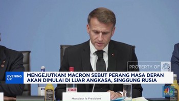 Video: Macron Sebut Perang Masa Depan di Luar Angkasa, Singgung Rusia