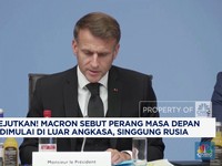Video: Macron Sebut Perang Masa Depan di Luar Angkasa, Singgung Rusia
