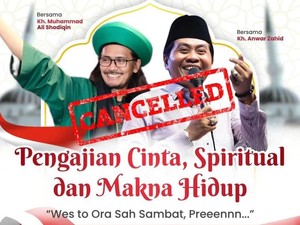 Pengajian Gus Ali Gondrong dan KH Anwar Zahid di Ponorogo Dibatalkan