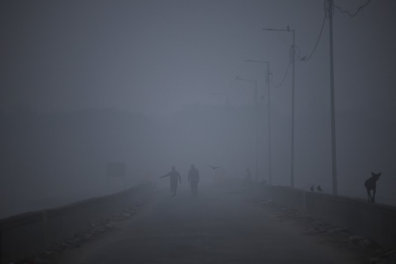 Polusi udara di New Delhi, India, Kamis (13/11/2025). (REUTERS/Anushree Fadnavis)