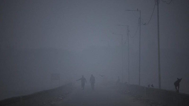 Polusi udara di New Delhi, India, Kamis (13/11/2025). (REUTERS/Anushree Fadnavis)