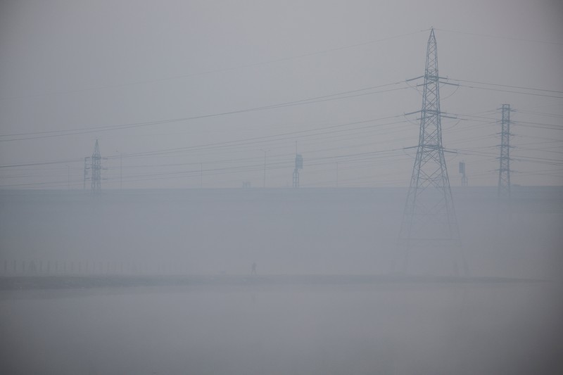 Polusi udara di New Delhi, India, Kamis (13/11/2025). (REUTERS/Anushree Fadnavis)