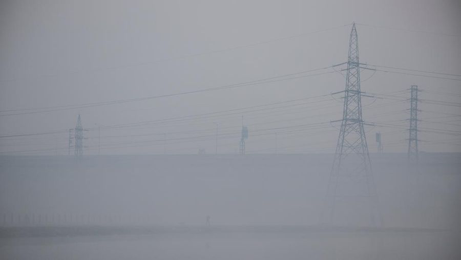 Polusi udara di New Delhi, India, Kamis (13/11/2025). (REUTERS/Anushree Fadnavis)
