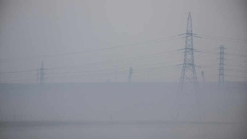 Polusi udara di New Delhi, India, Kamis (13/11/2025). (REUTERS/Anushree Fadnavis)