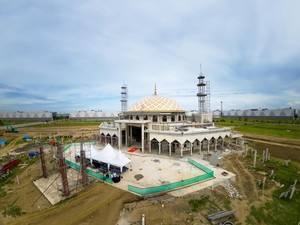 Pembangunan Masjid Al Ikhlas PIK Masuk Tahap Akhir
