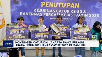 Video: DKI Jakarta Juara Umum Kejurnas Catur 2025