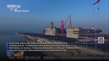 Video: China Uji Coba Kapal Serbu Amfibi Raksasa Pertama di Dunia