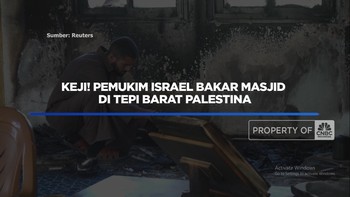 Video: Keji! Pemukim Israel Bakar Masjid di Tepi Barat Palestina