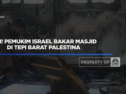 Video: Keji! Pemukim Israel Bakar Masjid di Tepi Barat Palestina