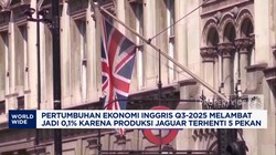 Video: Hanya 0,1%, Pertumbuhan Ekonomi Inggris Q3-2025 Melambat