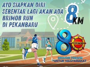 Rayakan HUT ke-80 Brimob, Polda Riau Gelar Brimob Run 8K Berjersey Unik