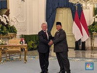 Saat Raja Yordania Sapa Prabowo 