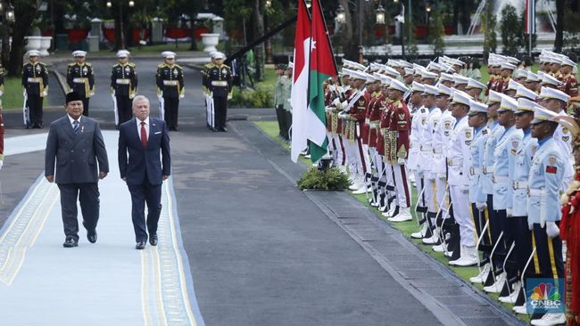 Prabowo dan Raja Yordana Tiba di Istana, Lanjut Pertemuan Bilateral