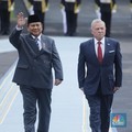 Potret Prabowo Sambut Raja Yordania di Istana Negara
