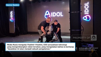 Video: Viral Robot Humanoid AI Pertama Rusia Terjatuh di Debut Perdana