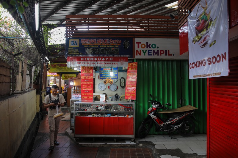 District Blok M yang sempat sepi ditinggal pedagang karena menolak kenaikan harga sewa, kini sudah diisi kembali oleh pedagang. (CNBC Indonesia/Faisal Rahman)