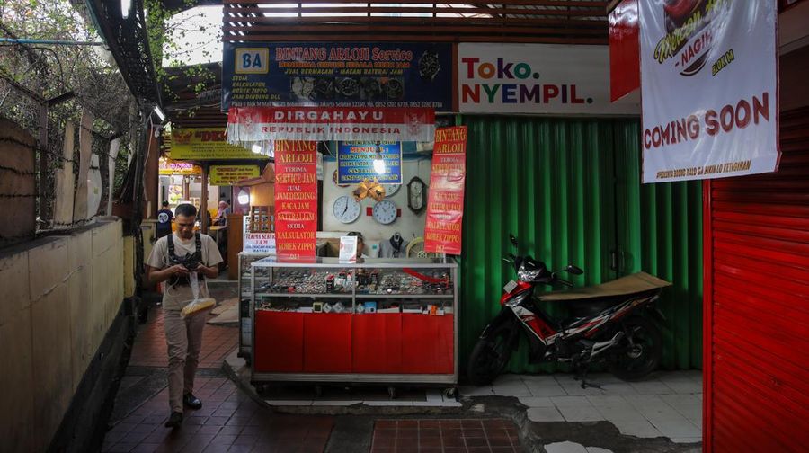 District Blok M yang sempat sepi ditinggal pedagang karena menolak kenaikan harga sewa, kini sudah diisi kembali oleh pedagang. (CNBC Indonesia/Faisal Rahman)