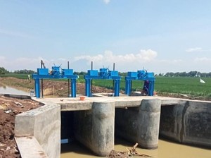 Angin Segar Pertanian Indramayu, Pintu Air Cimalang Kini Lebih Tangguh