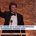 Video: Tom Cruise Raih Oscar Kehormatan di Governors Awards 2025