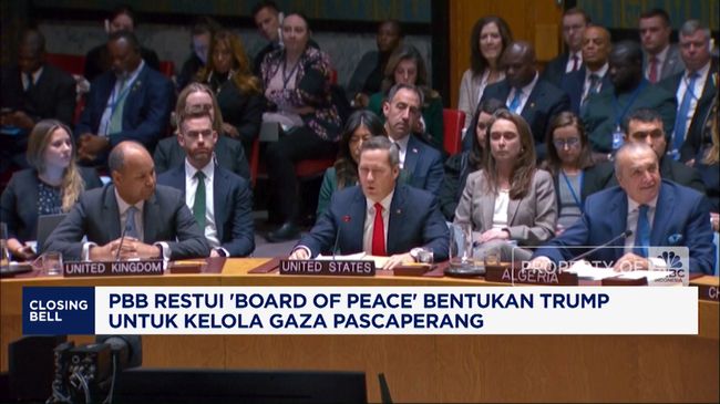 Video: PBB Restui 'Board of Peace' Bentukan Trump Untuk Kelola Gaza