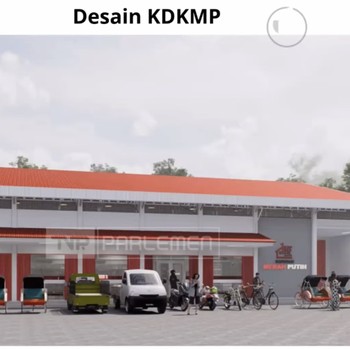Penampakan Desain Gedung Koperasi Desa Merah Putih Senilai Rp1,6 M