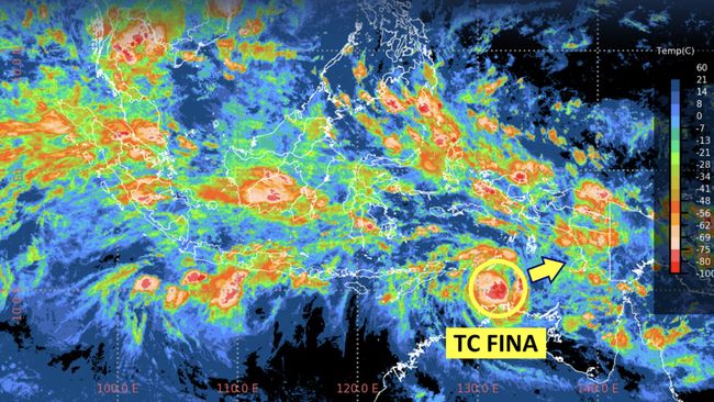 RI Siaga I! BMKG Konfirmasi Siklon Tropis FINA Terbentuk, Bawa Ancaman