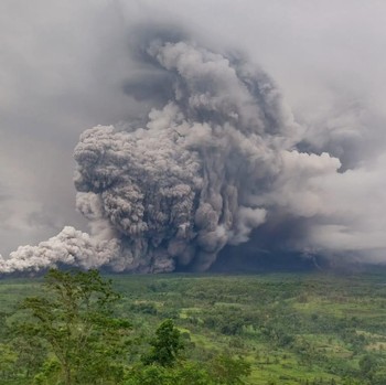 Semeru Erupsi Muntahkan Abu 2.000 Meter ke Langit, Awas Awan Panas!