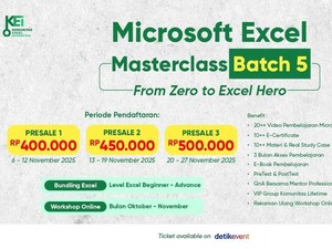 Upgrade Skill Excel dari Dasar Sampai Pro di Excel Masterclass Batch 5