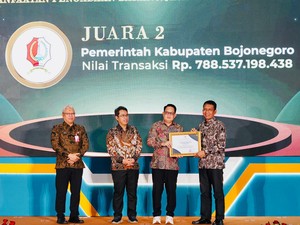 Pemkab Bojonegoro Sabet Juara 2 e-Purchasing Award 2025