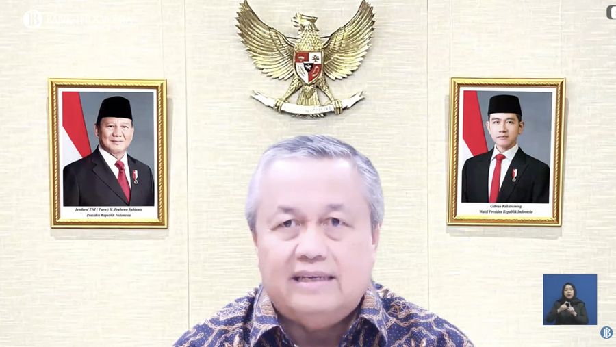 Pengumuman Hasil Rapat Dewan Gubernur Bulanan Bulan November 2025. (Tangkapan Layar Youtube)