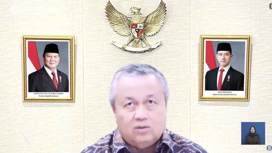 Pengumuman Hasil Rapat Dewan Gubernur Bulanan Bulan November 2025. (Tangkapan Layar Youtube)