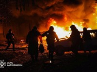 Putin Ngamuk! Detik-Detik Apartemen Dibombardir, Buat Kebakaran Besar