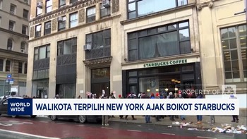 Video: Wali Kota Terpilih New York Ajak Boikot Starbucks