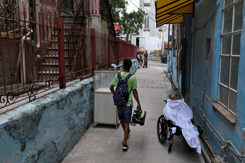 Competitors run during the 39th edition of the Marabana marathon in Havana, Cuba, November 16, 2025. REUTERS/Norlys Perez