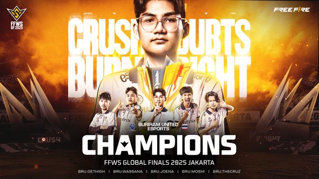 Buriram United Esport Juara di di FFWS Global Finals 2025 Jakarta!