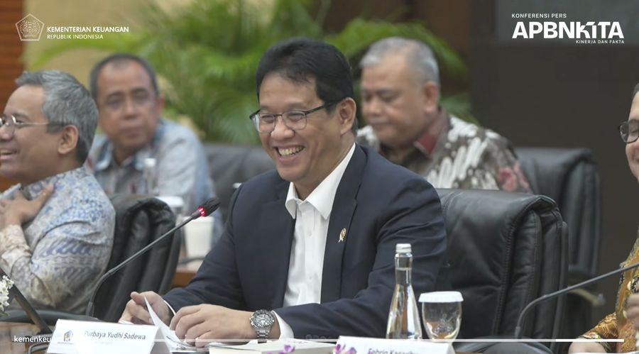 Menteri Keuangan (Menkeu), Purbaya Yudhi Sadewa saat menyampaikan konferensi Pers APBN KITA Edisi November 2025 di Jakarta, Kamis (20/11/2025).