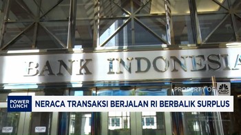 Video: Neraca Transaksi Berjalan RI Berbalik Surplus Hingga USD 4 M