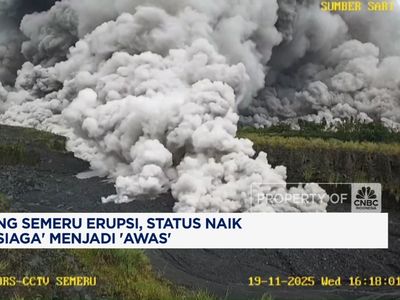 Video: Erupsi, Status Gunung Semeru Naik Menjadi Awas