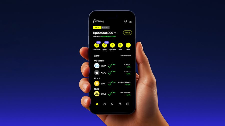 Ilustrasi Trading Crypto (Dok Pluang)