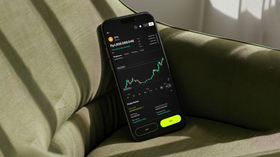 Ilustrasi Trading Crypto (Dok Pluang)