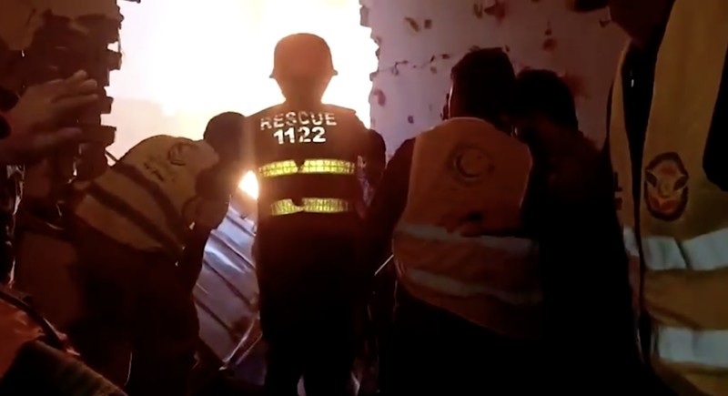 Ledakan pabrik di Faisalabad, Pakistan. (Reuters)