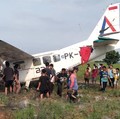 Penampakan Pesawat Cessna Jatuh di Tengah Sawah, Ini Kesaksian Warga