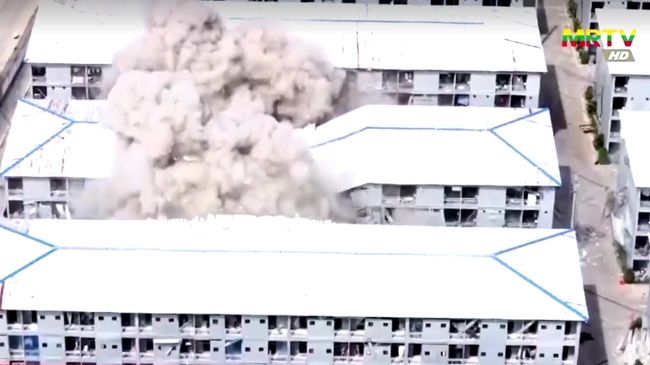 Gedung Pusat Penipuan Dibom Militer, Ratusan WNA China Ditangkap